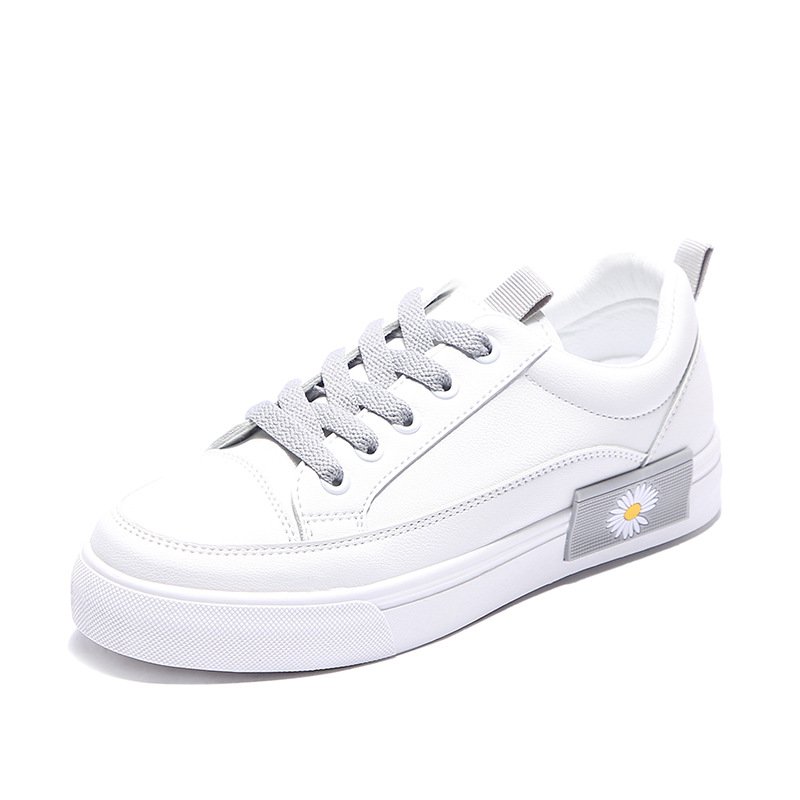 Little white shoes women's thick-soled basic Hong Kong style board shoes new spring student thick-soled shoes women