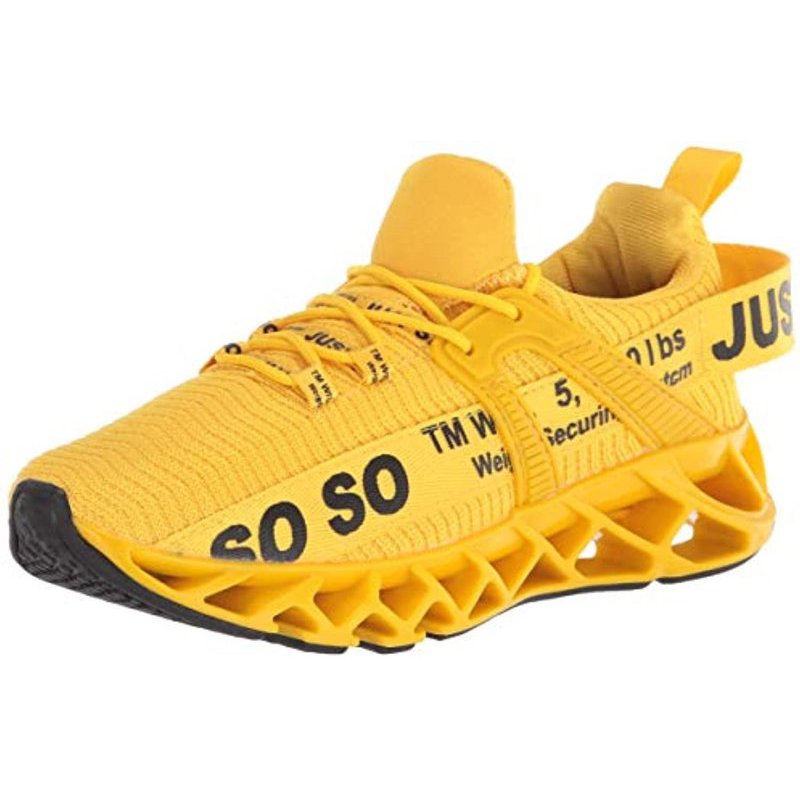 Women's Running Shoes Non Slip Athletic Tennis Walking Blade Type Sneakers 1-1yellow