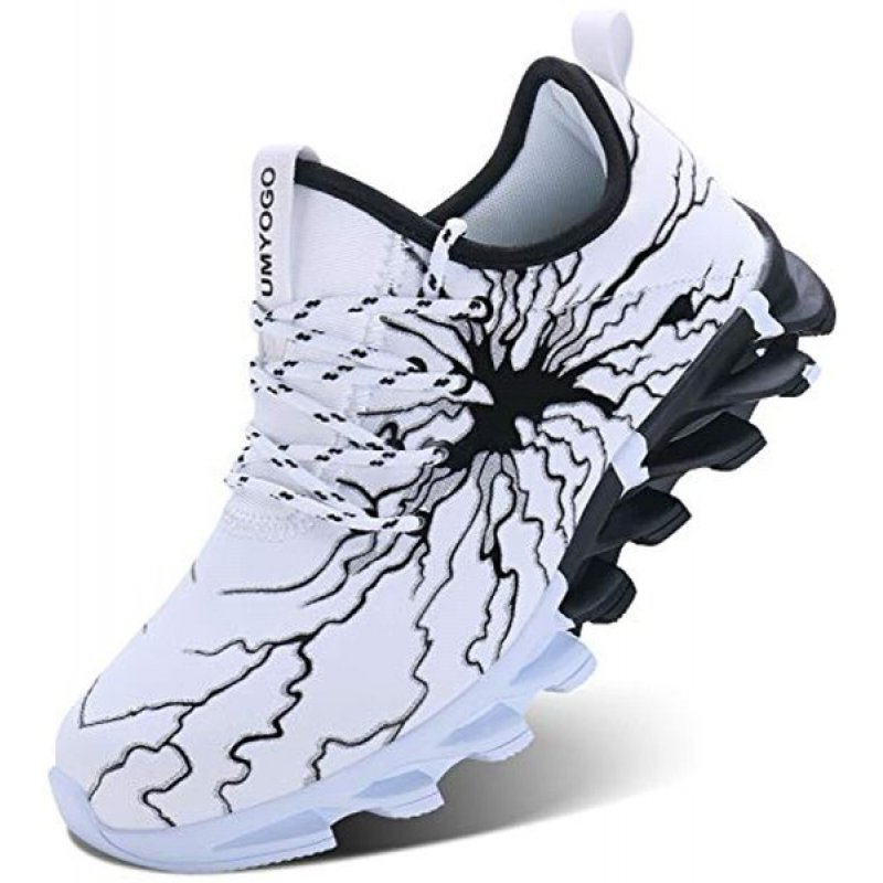 Fashion Graffiti Sneakers Tennis Running Shoes for Men White